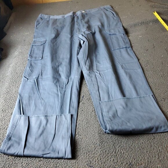 Boulder Creek Trading Pants Mens Big Tall 52 38L Blue Cargo - Picture 1 of 7